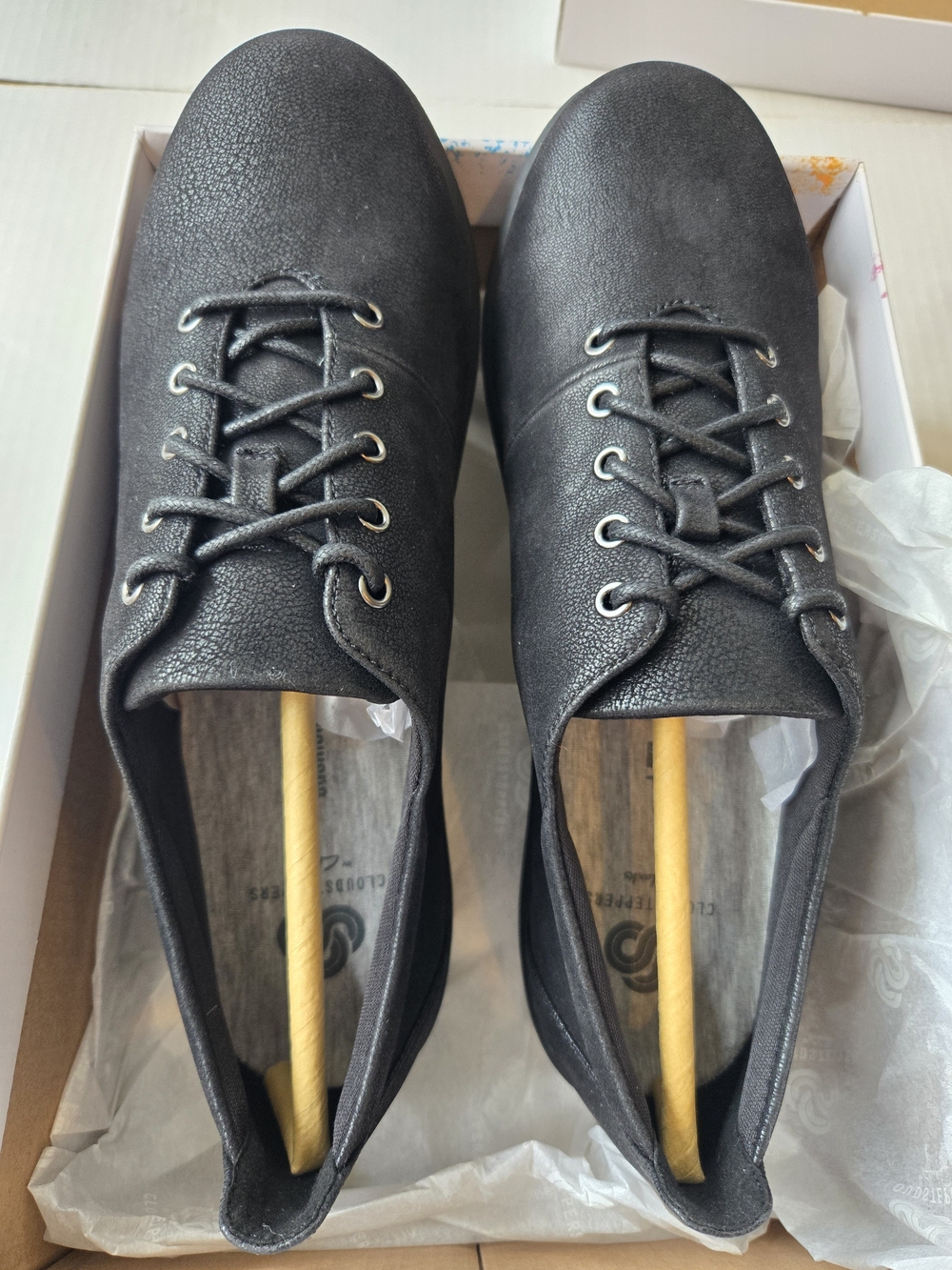 Cloudsteppers by Clarks Black Textured Lace-Up Sneakers
